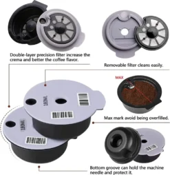 1 Stück Nachfüllbarer Wiederverwendbarer PP Kaffeekapsel Filter Für Bosch Tassimo 180 Ml Kapazität, Lebensmittelqualität -AromaKaffee Angebote Store 01ee65843139f1265c49b50f285a6223