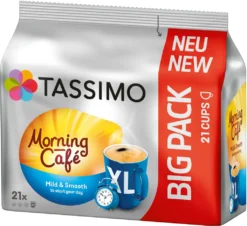 TASSIMO Kapseln Morning Café XL T-Discs Mild & Smooth 5 X 21 - 105 Getränke 10 TASSIMO Kapseln Morning Café XL T-Discs Mild & Smooth 5 X 21 - 105 Getränke -AromaKaffee Angebote Store 02a857927c88f6a749192b8bb1484437