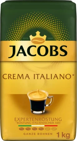 JACOBS Kaffeebohnen Expertenröstung Crema Italiano 4x1kg Ganze Kaffee Bohnen -AromaKaffee Angebote Store 05d436b79225c7d3172896821d922fc1