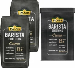AromaKaffee Angebote Store 25 JACOBS Kaffeebohnen Barista Editions Crema 2 X 1 Kg Ganze Bohne + 1 Aluminium Dose Im Barista Design