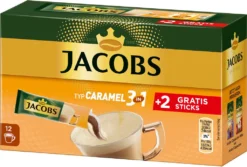 JACOBS Löskaffee 3in1 Typ Caramel Löslicher Kaffee 12 X 10+2 Getränke Sticks -AromaKaffee Angebote Store 0930c55e0afdad33179d9ec8926fa330
