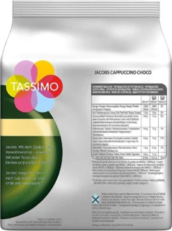 Tassimo Jacobs Cappuccino Choco 5er Pack, 40 Getränke, 5 X 8 T-Discs -AromaKaffee Angebote Store 0a7c80c9b1aaa30c2d501f95fff7146d