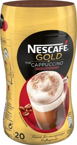 Nescafé® Nescafé Gold Typ Cappuccino Entkoffeiniert | 250g Dose -AromaKaffee Angebote Store 0b0f14d017a60c3ddbd7102ef87eca62