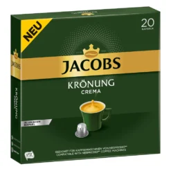 JACOBS Kapseln Krönung Crema 200 Nespresso®* Kompatible Kaffeekapseln 10x20 -AromaKaffee Angebote Store 0bdcd61f1ac621724d2abea118d8815f