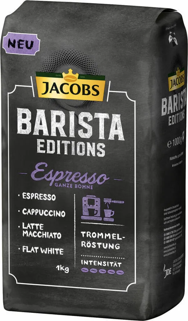 Jacobs Barista Editions Espresso | Ganze Bohne | 1000g 3 Jacobs Barista Editions Espresso | Ganze Bohne | 1000g – Bild 3