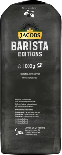 JACOBS Kaffeebohnen Barista Editions Crema 2x1 Kg Ganze Kaffee Bohnen Geröstet -AromaKaffee Angebote Store 0d63e5e70b92352acebac272499903e4 2