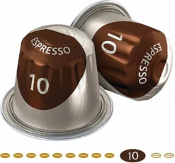 JACOBS Espresso 10 Intenso 200 Nespresso®* Kompatible Kaffeekapseln -AromaKaffee Angebote Store 0ff394ca27cc59448f0c0d6d2bf5af8e