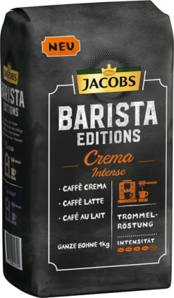 JACOBS Kaffeebohnen Barista Editions Crema Intense 2 X 1kg Ganze Kaffee Bohnen -AromaKaffee Angebote Store 128bb6f7db2433f14e6cce4934c50c00 2