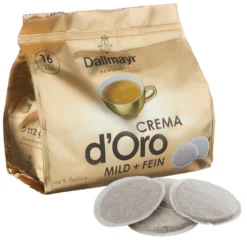 Dallmayr Crema D'Oro Mild & Fein | 16 Kaffeepads -AromaKaffee Angebote Store 1343504b8895c8442f7adf5c162325c9