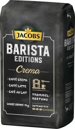 JACOBS Kaffeebohnen Barista Editions Crema 2x1 Kg Ganze Kaffee Bohnen Geröstet -AromaKaffee Angebote Store 1488a7c29b812f3f96b93ef7efbf39d2