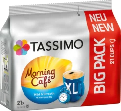 TASSIMO Kapseln Morning Café XL T-Discs Mild & Smooth 5 X 21 - 105 Getränke 9 TASSIMO Kapseln Morning Café XL T-Discs Mild & Smooth 5 X 21 - 105 Getränke -AromaKaffee Angebote Store 17d176d9b0f46e97f23abd4785b10cec