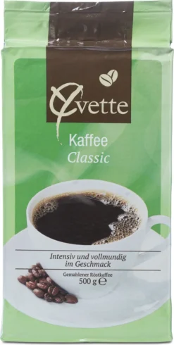 Yvette Kaffee Filterkaffee Filterkaffee 500g Classic