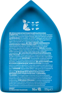 SENSEO Pads Decaf Senseopads 160 Getränke Entkoffeiniert 16 SENSEO Pads Decaf Senseopads 160 Getränke Entkoffeiniert -AromaKaffee Angebote Store 1918befdc137b5b6df44464b3fb1cf19