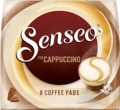 AromaKaffee Angebote Store 10 SENSEO Pads Typ Cappuccino + Typ Cappuccino Caramel Je 40 Getränke, 80 Portionen