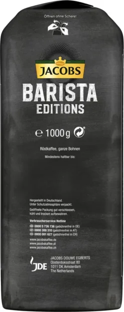 JACOBS Kaffeebohnen Barista Editions Espresso 3 Kg Espressobohnen + 1 Jacobs Barista Becher +1 Dose -AromaKaffee Angebote Store 1d4a3db309dedc13cd3a8b0b9a483b08 2