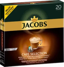 Jacobs Café Selection, Kaffeekapseln, Nespresso Kompatibel, Kaffee, 20 Kapseln á 5.2 G -AromaKaffee Angebote Store 2402c966776832581f0cc7ea088ff656