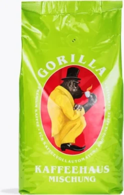 Joerges Gorilla Kaffeehaus Kaffeebohnen 1kg -AromaKaffee Angebote Store 28da68463bdcf9f7fdd8707d4f5af28d
