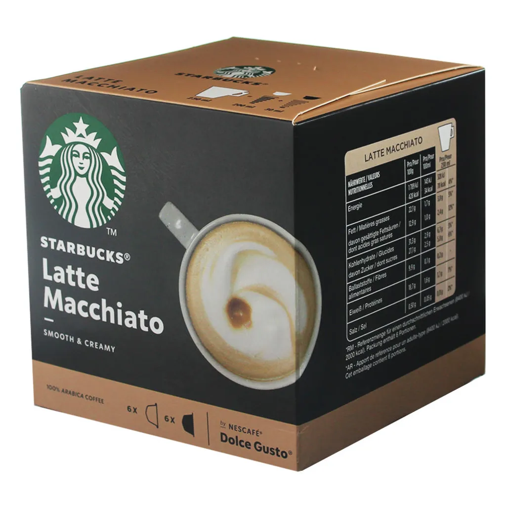 Nestlé® Starbucks By Nescafe Dolce Gusto 12 Kapseln Latte Macchiato Smooth Creamy 6 Nestlé® Starbucks By Nescafe Dolce Gusto 12 Kapseln Latte Macchiato Smooth Creamy – Bild 6