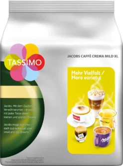 TASSIMO Jacobs Caffè Crema Mild XL 5er Pack T Discs Kaffee Kapseln 5x16 Getränke -AromaKaffee Angebote Store 299ea6f719ac0ff84aee7b4c7cad8443