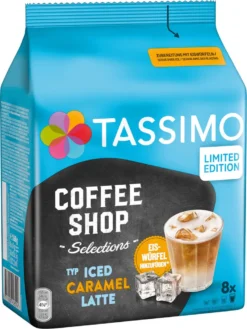 TASSIMO Kapseln Typ Iced Caramel Latte Coffee Shop Selections Discs 40 Getränke -AromaKaffee Angebote Store 2e5647e3030c077894f041c79a593658