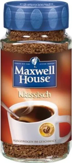 Maxwell House Klassisch, Löslicher Kaffee, 200g-Glas -AromaKaffee Angebote Store 2f0ea565a2948f4d84598049e37a47bc