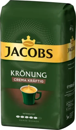 JACOBS Kaffeebohnen Krönung Crema Kräftig 3 Kg Geröstete Ganze Bohnen + 1 Jacobs Barista Becher + 1 Dose -AromaKaffee Angebote Store 2f14e5d5a708b571253680195fb3c668 1