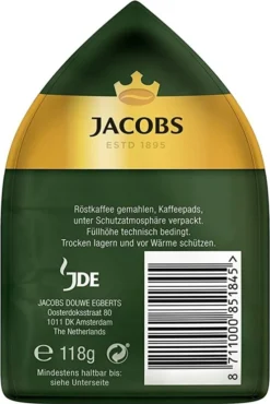 Jacobs Crema Pads Mild | 18 Senseo Kompatible Kaffeepads 118 G -AromaKaffee Angebote Store 2ffd5f1d88e604aeedb8f50fb14227a9
