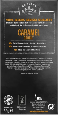 JACOBS Kapseln Barista Editions Caramel Cookie 7 10x10 Nespresso®* Kompatibel -AromaKaffee Angebote Store 308ab876f3bacb0d9bdefa75943fea4f