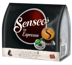 SENSEO Pads Typ Espresso UTZ 5 X 16 Senseopads - 80 Getränke Pads 10 SENSEO Pads Typ Espresso UTZ 5 X 16 Senseopads - 80 Getränke Pads -AromaKaffee Angebote Store 324c28f7bec77ad2ff0b3bf00dddef94