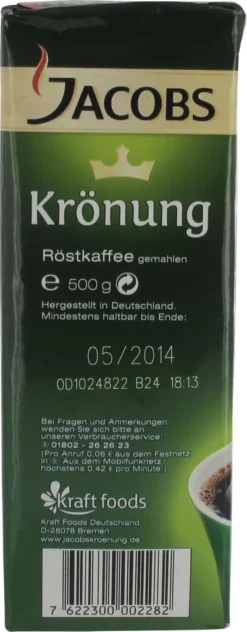 Jacobs Filterkaffee Krönung Entkoffeiniert | Gemahlen | 500g -AromaKaffee Angebote Store 339ae41bd8a2406a7fd40b8d7eebb343