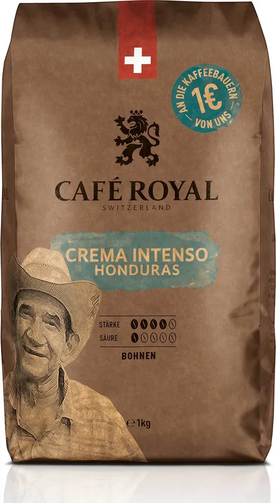 CAFE ROYAL Bohnenkaffee Honduras Crema Intenso 1kg 2 CAFE ROYAL Bohnenkaffee Honduras Crema Intenso 1kg – Bild 2
