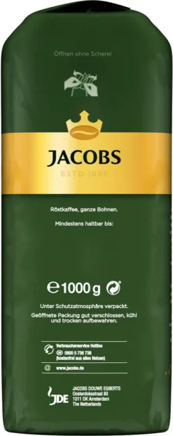 JACOBS Kaffeebohnen Krönung Crema 3 Kg Ganze Geröstete Bohnen + 1 Jacobs Barista Becher + 1 Dose -AromaKaffee Angebote Store 38d6771995c6fbb237fd430269d4d8b1