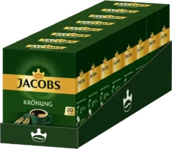 JACOBS Krönung Löslicher Kaffee 8 X 20 Getränke Sticks Instantkaffee -AromaKaffee Angebote Store 38ec236ccd2ab27c5b3d713a80e6a6ae 1