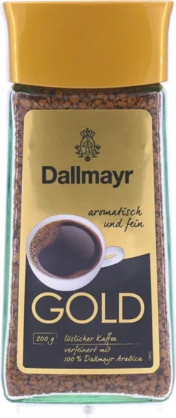 Dallmayr Gold | Löslicher Kaffee | 200g-Glas -AromaKaffee Angebote Store 3e6adb8764ccb0b53e0d342b29643ff9