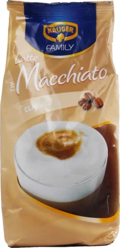 Krüger Family Latte Macchiato | 500-g-Beutel -AromaKaffee Angebote Store 3f0e45a80aac4bc91964f070fce559b2