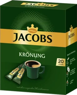 JACOBS Löskaffee Krönung 16 X 20 Sticks Löslicher Kaffee Instantkaffee 320 Getränke -AromaKaffee Angebote Store 4219ede427105f53eee7f66afcdb945e