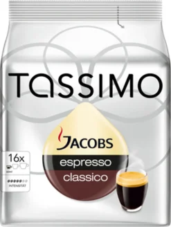 Tassimo Jacobs Espresso Classico | 16 T Discs, Kaffeekapseln -AromaKaffee Angebote Store 48db1defc7b502df1bffc3e41b51c053