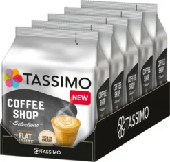 TASSIMO Coffee Shop Selections Flat White T Discs Kapseln 5er Pack 5x8 Getränke