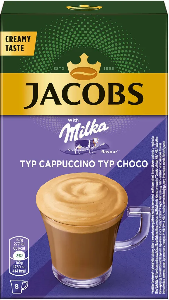 JACOBS Löskaffee Typ Cappuccino Milka* Geschmack 10 X 8 Sticks - 80 Getränke 2 JACOBS Löskaffee Typ Cappuccino Milka* Geschmack 10 X 8 Sticks - 80 Getränke – Bild 2
