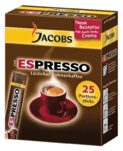 Jacobs Typ Espresso Sticks | Löslicher Kaffee | 25 Portionen -AromaKaffee Angebote Store 4feca1606d5d54166f130180113afcce