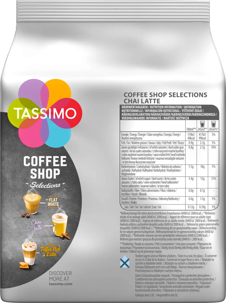 TASSIMO Coffee Shop Selections Chai Latte Tee T Discs Kapseln 5 X 8 Getränke 3 TASSIMO Coffee Shop Selections Chai Latte Tee T Discs Kapseln 5 X 8 Getränke – Bild 3