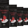 LUCIFER'S ROAST 4x1kg Espresso By KIQO Aus Italien - Starke Kaffeebohnen Für Kaffeevollautomaten Und Siebträger - Säurearm - 100% Robusta (ganze Bohnen, 4x1kg)