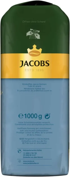 JACOBS Kaffeebohnen Expertenröstung Crema Mild Röstung Des Jahres 2x1 Kg Bohnen -AromaKaffee Angebote Store 53e69d924f869610b15d884731fa2c85