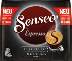 SENSEO Espresso Kaffee Pads 5er Pack - 5 X 16 Getränke -AromaKaffee Angebote Store 54396613067fab948ee50e07b7d69a24