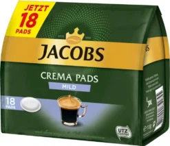 Jacobs Crema Pads Mild | 18 Senseo Kompatible Kaffeepads 118 G -AromaKaffee Angebote Store 54b7aae3577b84bc7a9a7ccbbef8da74