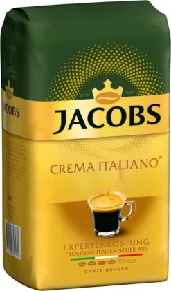 JACOBS Kaffeebohnen Expertenröstung Crema Italiano Bohnenkaffee 2 X 1 Kg Ganze Bohne -AromaKaffee Angebote Store 578ef88665b048653c7648e3f00a3d8f