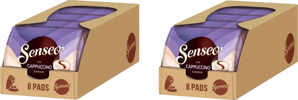 SENSEO Typ Cappuccino Choco Pads 10er Pack - 10 X 8 Getränke 1 SENSEO Typ Cappuccino Choco Pads 10er Pack - 10 X 8 Getränke