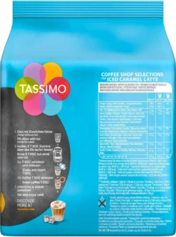 TASSIMO Kapseln Typ Iced Caramel Latte Coffee Shop Selections Discs 8 Getränke -AromaKaffee Angebote Store 594ba82addb1543ebea4e4397bcd6e9d