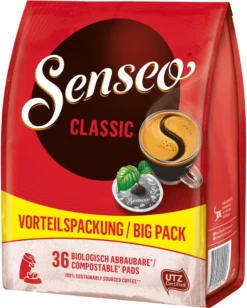 SENSEO Pads Classic UTZ 10 X 36 Getränke Pads Vorratspackung -AromaKaffee Angebote Store 5ddb543e6fb9a8e26cb542677956aa24