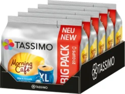 TASSIMO Kapseln Morning Café XL T-Discs Mild & Smooth 5 X 21 - 105 Getränke